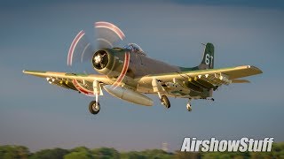 Skyraider Wildcat Bearcat Formation and Solo Flybys  Americas Freedom Fest 2017 [upl. by Henden]