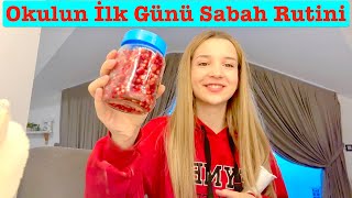 Okulun İlk Günü Sabah Rutini Vlog Ecrin Su Çoban [upl. by Freudberg]