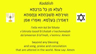 Reciting Kaddish Jewish Aramaic Prayer [upl. by Ykroc]