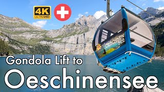 Lake Oeschinensee Gondola Lift  Kandersteg to Oeschinensee cable car  Stunning panoramic view [upl. by Atul53]