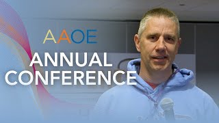 AAOE Annual Conference  David Kobasa  Testimonial [upl. by Akerley]