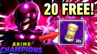 NEW FREE 20 EASTER COSMIC Codes  MAX Level 210 GLITCH In Anime Champions UPDATE [upl. by Ymaral]