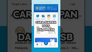 Cara Simpan Duit Dalam ASB  MyASNB [upl. by Elstan]