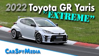 2022 Toyota Gazoo Racing GR Yaris ExtremeGRMN Prototype caught testing at the Nürburgring [upl. by Arlena592]