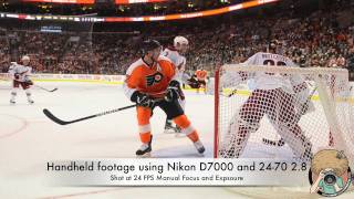 Nikon D7000 Video Test  Philadelphia Flyers [upl. by Cirenoj]