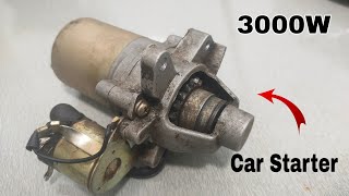 How to turn a Car Starter into 240v amazing generator [upl. by Mcferren650]