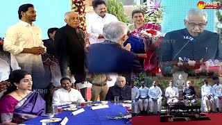 AP New Governor Abdul Nazeer Swearingin Ceremony Visuals At Raj Bhavan SakshiTVLIVE [upl. by Ynavoeg]