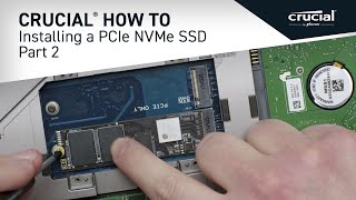 Part 2 of 4  Installing a Crucial® M2 PCIe NVMe SSD Install [upl. by Auqenaj837]