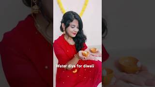 Water diya for Diwali shorts youtube diwali diya waterdiya diwalifestival hacks diy [upl. by Kimitri974]