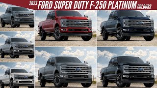 2023 Ford Super Duty F250 Platinum Truck  All Color Options  Images  AUTOBICS [upl. by Teews21]