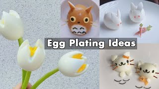 10 Egg Plating Ideas  How to Garnish Hard Boiled Egg Dishes That Look Attractive and Appetizing [upl. by Dnumde629]