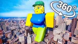 ROBLOX R63  City in 360° Video  VR  8K  roblox animation [upl. by Catie561]