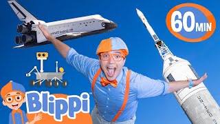 Blippi Learns About Space Vehicles  Blippi  Educational Videos for Kids [upl. by Knowles]