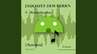 Jauchzet dem Herrn Tenor I Voice with metronome [upl. by Ocana508]