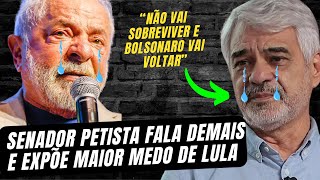 NÃO SABIA QUE ESTAVA GRAVANDO SENADOR petista FALA DEMAIS E EXPÕE MAIOR MEDO DO NINE quotnão sobrevive [upl. by Llenet]