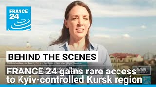 Behind the scenes FRANCE 24 gains rare access to Ukrainecontrolled Kursk region in Russia [upl. by Nivrad]