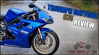 Triumph Daytona 675 Review 20062011  FrontWheelUpcom [upl. by Randa580]