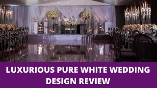 GORGEOUS PURE WHITE WEDDING THEME  White Wedding Decor Ideas and Trends [upl. by Ieso]