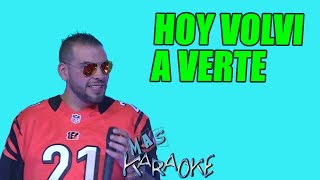 HOY VOLVI A VERTE  El Retutu 🟢 Mas Karaoke cumbia [upl. by Zaneta129]