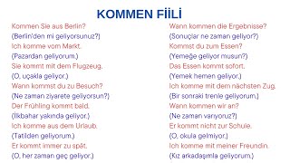 KOMMEN FİİLİ İLE İLGİLİ CÜMLELER [upl. by Harwilll783]