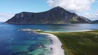 Lofoten  Norway Skagsanden Beach [upl. by Mabel286]