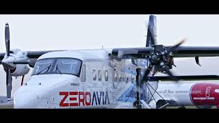 First Propeller Spin for ZeroAvias Dornier 228 19seat Testbed Aircraft [upl. by Linder580]