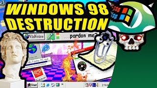 Vinesauce Joel  Windows 98 Destruction [upl. by Enelaehs]