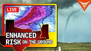 LIVE TORNADO OUTBREAK with storm chasers  Texas Louisiana  Mississippi [upl. by Lahtnero]