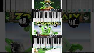 Zoonomaly Theme Vs Gummy Bear Song Easy Piano Tune shorts [upl. by Lleroj]