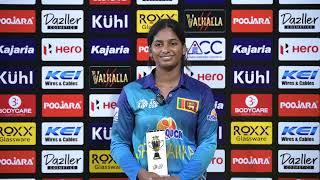 Vishmi Gunaratne on Her MatchWinning Knock Against Bangladesh  Womens Asia Cup 2024 [upl. by Alahs]