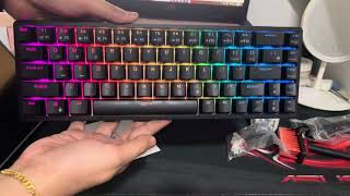 Mechanical Keyboard Royal Kludge  RK68  Bluetooth  Wireless USB  Wired  Hot Swap Keycaps [upl. by Gearhart384]