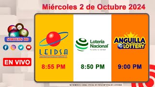 Lotería Nacional LEIDSA y Anguilla Lottery en Vivo 📺│Miércoles 2 de Octubre 2024 855 PM [upl. by Jerrine370]