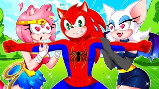 Superhero In Love  Sonic x Amy x Rouger  Sonic The Hedgehog 2 Animation [upl. by Klecka980]