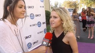 Talitha Bateman Interview  Rosie Gs 2nd annual quotGR4CFquot Fundraiser Purple Carpet [upl. by Adnoek]