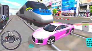 car game  3d driving class  Android GamePlay [upl. by Kciredes]