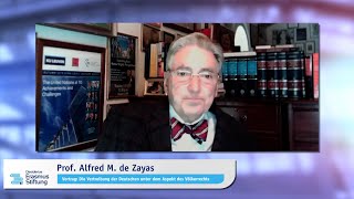 Die Vertreibung der Deutschen unter dem Aspekt des Völkerrechts  Alfred de Zayas  Themen der Zeit [upl. by Ulphi]