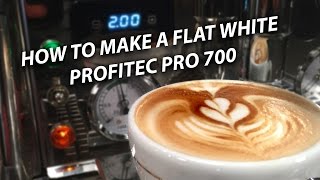 How to Make a Flat White on a Profitec Pro 700 Espresso Machine [upl. by Kcarb]