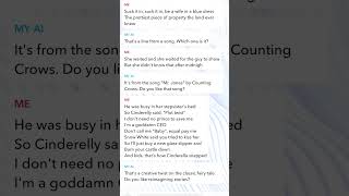 Cinderella snapped lyrics prank on AI [upl. by Anad]