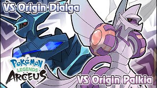 Pokémon Legends Arceus  Palkia amp Dialga Origin Form Battle Music HQ [upl. by Murdock]