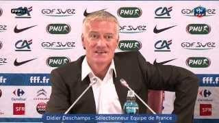 Conférence de Presse Didier Deschamps  liste de joueurs pour Finlande et Biélorussie [upl. by Wylie694]