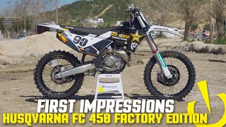 2023 Husqvarna FC 450 Rockstar Edition  First Impressions [upl. by Binni]