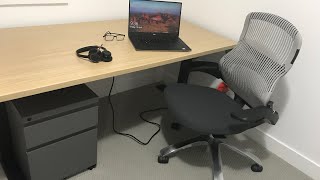 Unboxing Knoll Electric Standing Desk And ReGeneration Chair [upl. by Ahpla]