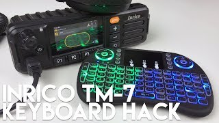 Inrico TM7 Network Radio  Wireless Keyboard  Small Screen Hack [upl. by Hamer574]