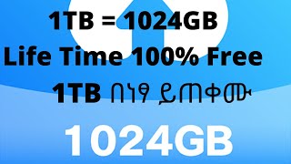 እንዴት 1 TB በነፃ ማግኘት እንችላለን ተጠቀሙበት  How to get free 1024GB  1TB  Tera Box Cloud Storage [upl. by Karin]