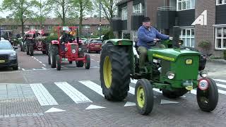 Defilé van oldtimertractoren op Boerenmaandag Nijkerk 2024 [upl. by Haianeb]