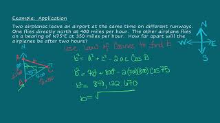 623 Applications of Law of Cosines [upl. by Arerrac]