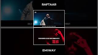 Emiway Bantai disses Raftaar using his own flow and voice [upl. by Wiggins]