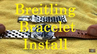 Breitling StrapBracelet Removal and Installation [upl. by Lebasiairam552]