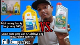 COMPARISON CASTROL ACTIV VS SHELL ADVANCE [upl. by Yttak]