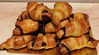 🥐CELE MAI SIMPLE CORNULEȚE CU CIOCOLATA DIN ALUAT FOIETAJ 🥐DESERT RAPID ȘI GUSTOS 🥐 [upl. by Pope]